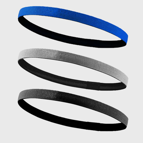 3x Diadema Elástica Antideslizante Transpirable Absorbe La