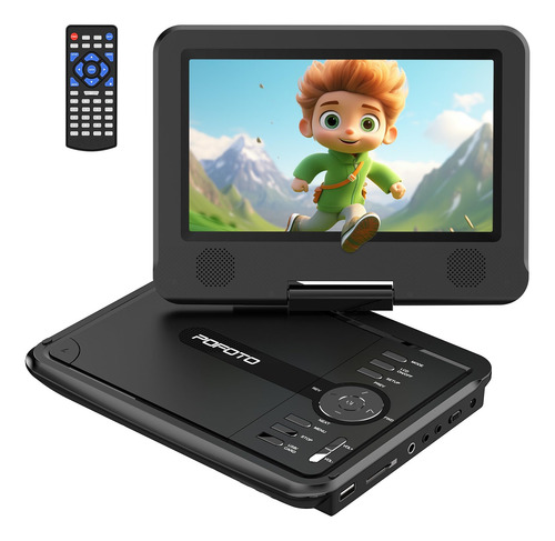 Reproductor De Dvd Portátil Pofoto De 9,5 Pulgadas Para Niño
