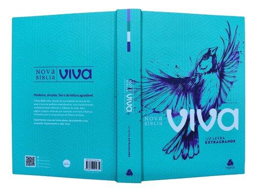 Biblia Viva Letra Extra Grande Capa Dura Louvor Com Indice Lateral
