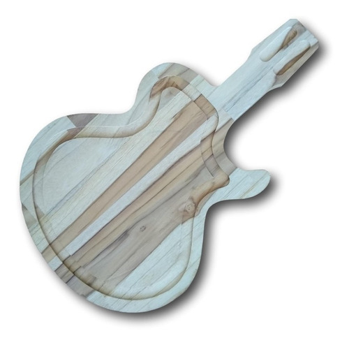 Tabua Para Churrasco Modelo Violão Madeira Teca Ref. 0668