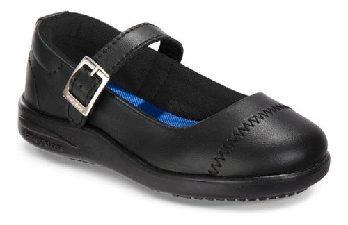 Imagen 1 de 6 de Zapatos Colegial Lorik Negro-negro Para Niña Croydon
