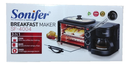 Horno Desayunador Cafetera Parrilla 3 En 1 / Multiuso Nuevo