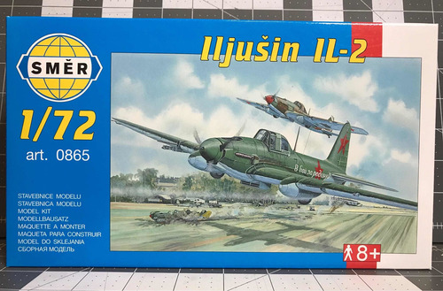 Avião Russo Da Wwii Ilyushin Il-2 1/72 Smer Plastimodelo