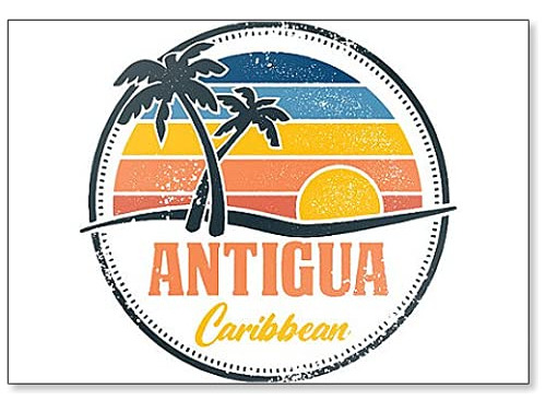 Iman Refrigerador Grafico Viaje Isla Tropical Antigua 88