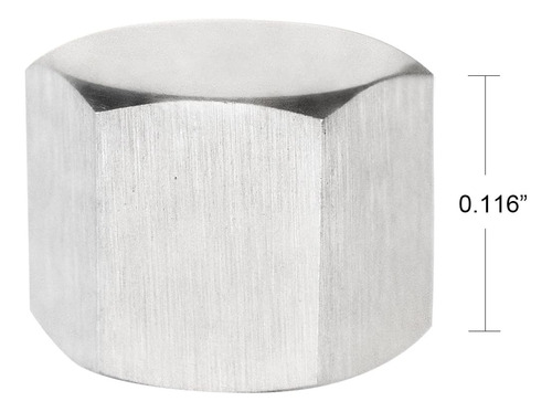 Tapa Hexagonal De Acero Inoxidable 304 De 1/4 Pulgadas ...