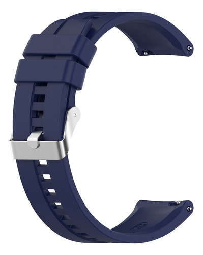 Pulseira Silicone New Compatível Com Smartwatch Colmi P42 Cor Azul-escuro
