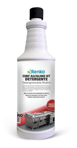 Detergente Desengordurante Chef Alcalino 1l Renko Limpeza