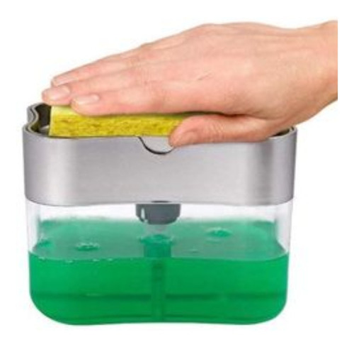 Dispensador De Jabon Lava Loza Porta Esponja Lavaplatos