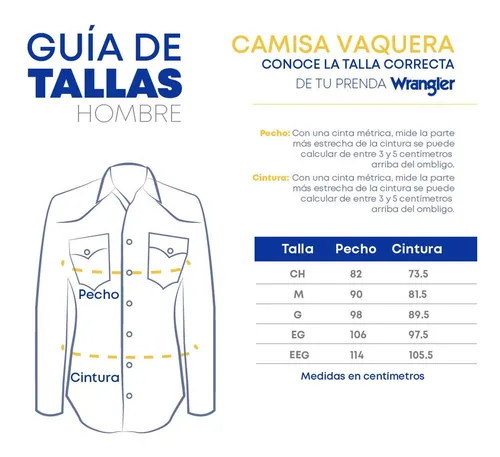 Medidas camisas hombre hot sale