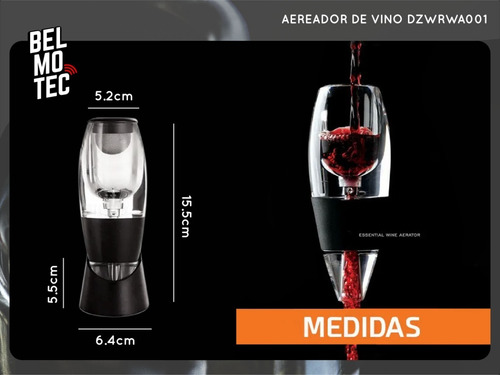 Aereador Decanter Oxigenador Vinos Decantador Sommelier