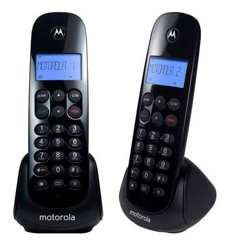 Telefono Motorola M700-2 Inalambrico Duo Negro 