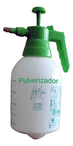 Pulverizador Borrifador Pressão Jardim 2 Lts Bico Regulável