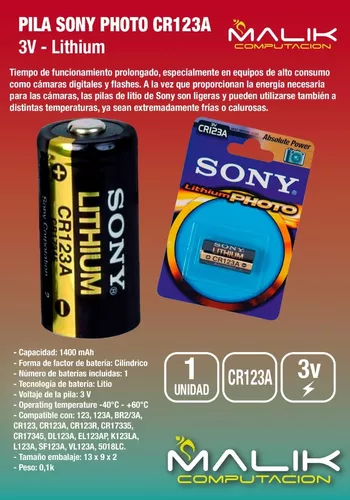 FILMS Pilas especiales - ⚡️🔋Pila Sony Cr2 3v De Litio⚡️🔋 Disfruta del  poder total de Sony en tu cámara. Innovador diseño del estuche para un  mayor impacto. Tiempo de funcionamiento prolongado, especialmente