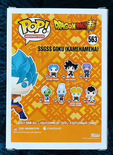 Funko Pop Goku Super Saiyan Blue 563 - Dragon Ball Kamehame (Usado)