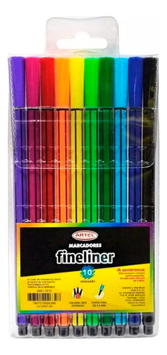 Marcador Artel Fineliner 10 cores