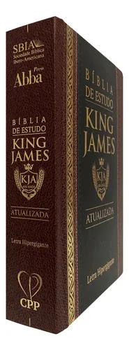 Bíblia De Estudo KJA King James Atualizada Letra Hipergigante Cap...