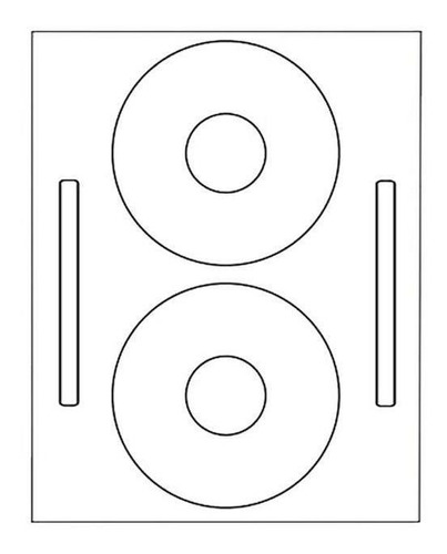 Etiquetas Láser Para Cd/cdv, Mxcdr-002, 40 Hojas En 2 Paque