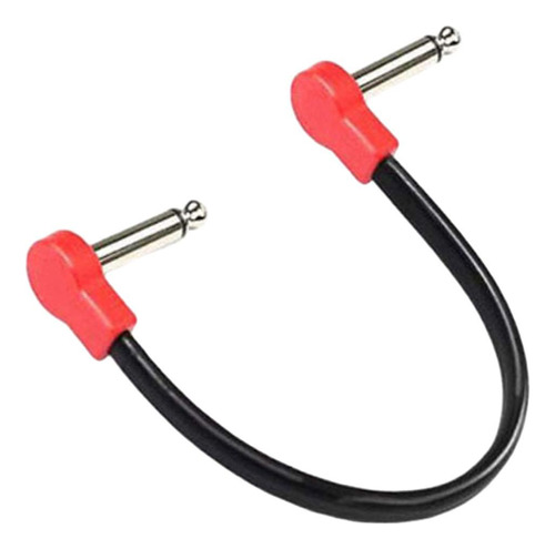 Cable De Conexión Para Guitarra 20cm Rojo B