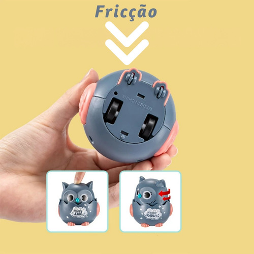 Brinquedo Corujinha Fricção Anda Apertando A Cabeça