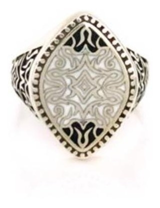 Anillo Turco De Plata, Para Hombre Hecho A Mano