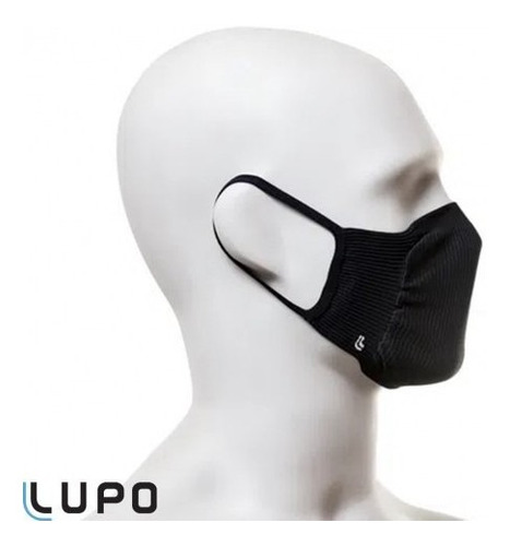 Imagem 2 de 3 de Kit Máscara Lupo Bac Off Preta Zero Costura