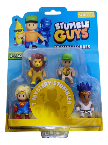 Stumble Guys Pack 5 Mini Figura 3d A Elegir Diramix Mystery