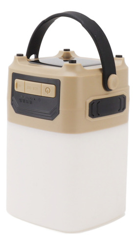 Linterna De Camping Led Recargable Con Energía Solar Ipx4