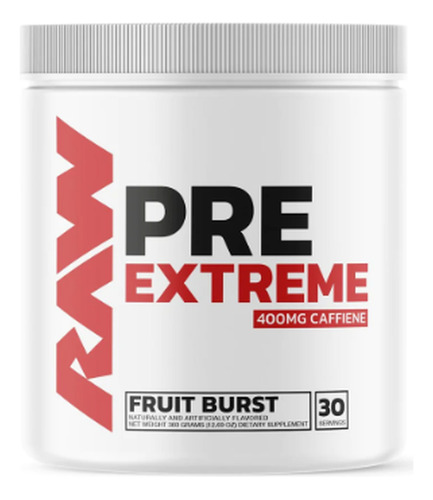 Pre Entrenamiento Óxido Nítrico Raw Pre Extreme 30 Serv