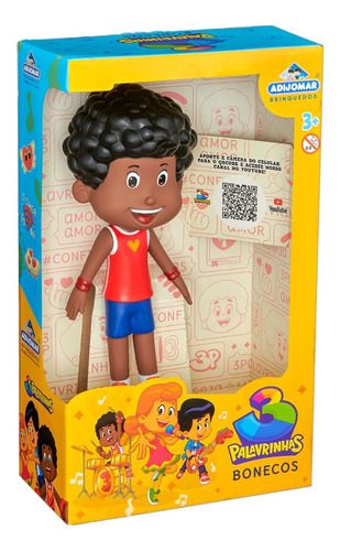 Boneco Davi 3 Palavrinhas Jovem Adijomar Brinquedos