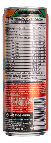 Pack Energetico Pichau Tropical Com 12 Unidades 350ml Com Acucar PCH-ENG-TROP-350CA