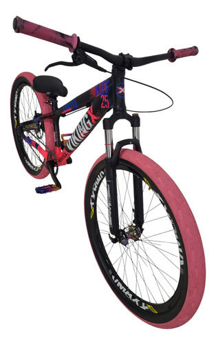 Wiking X Tuff 25 Preto/rosa 13.5 "