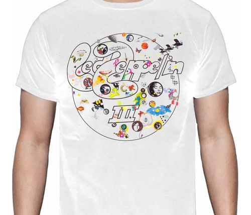 Led Zeppelin Iii - Blanca -  Rock - Polera- Cyco Records