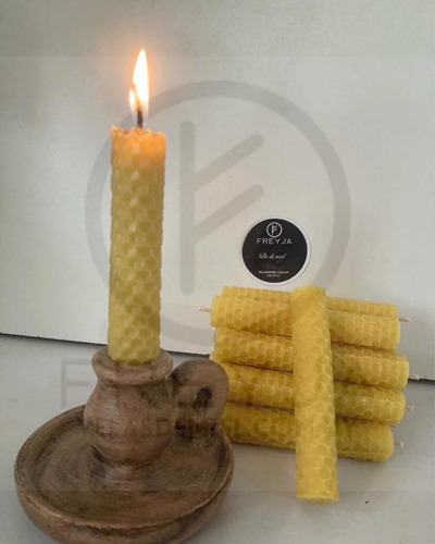 Imagen 3 de 3 de Oferta !!!!30velas De Miel De 10cmx1,5