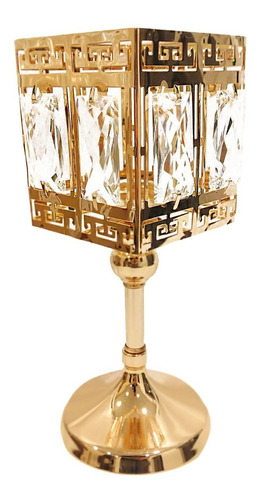 Candelabro Porta Velas Color Oro Cuadrado - Sheshu Home