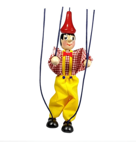 Marioneta Pinocho En Madera - Juguete Didáctico Mafego