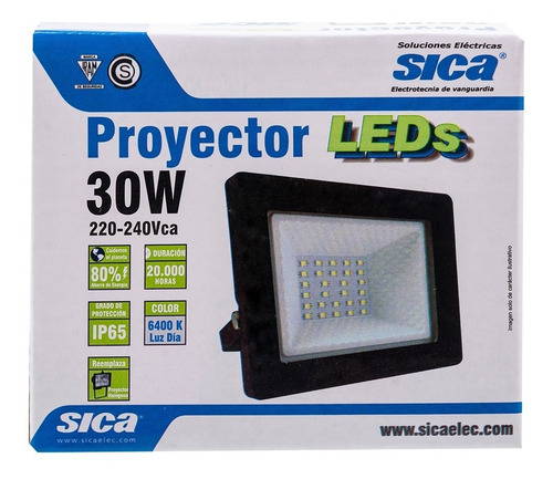 Imagen 5 de 6 de Reflector Multiled Sica - Proyector 30w - Apto. Exterior