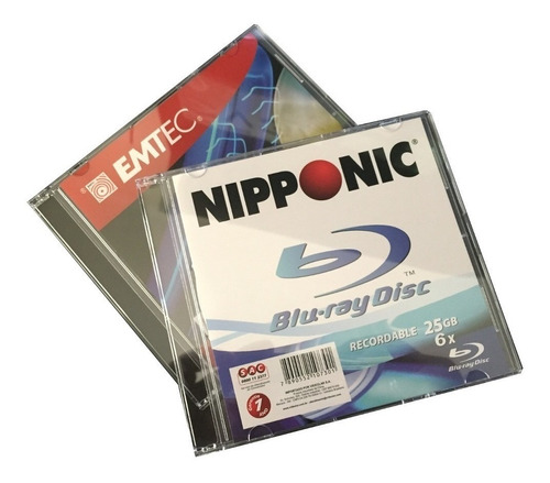 200 Blu-ray Bdr Gravável 25gb Nipponic 6x No Box Slim