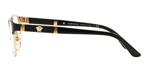 Imagen 3 de 9 de Lentes Versace Ve1233 1366 Black Gold Original Dama Nuevo