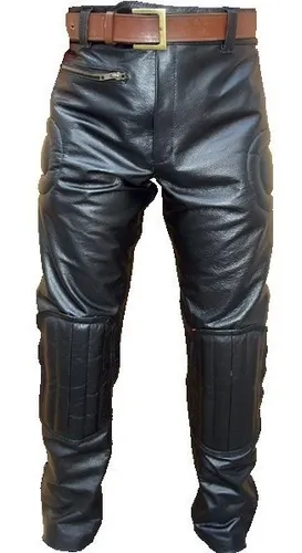 Pantalon cuero moto hotsell