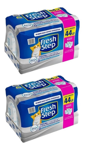 Arena Para Gato 2 Pzas De 19kg C/u Fresh Step Con Febreze