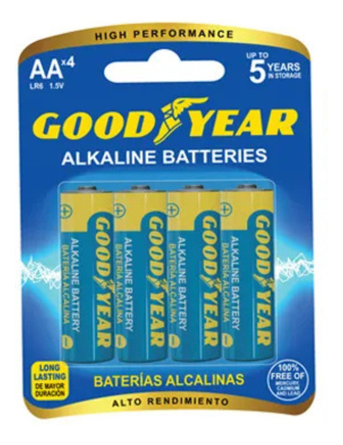Pilas Aa 4 Unidades Goodyear