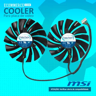 Dual Cooler Placa Vídeo Msi Gtx 1080 Gtx 1070 Gtx 1060 6p