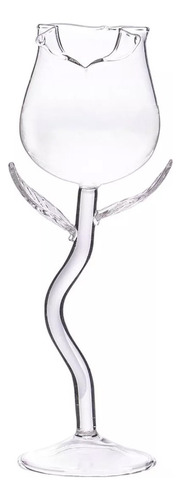 Copa De Vino Delicada Y Romántica En Forma De Rosa, 2 Piezas
