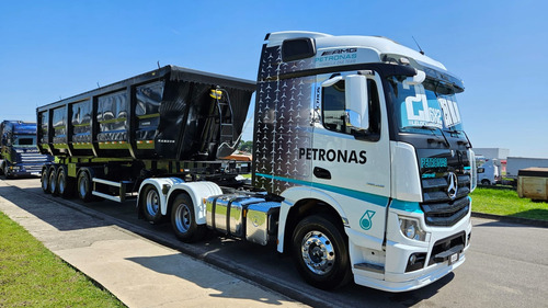 Mb 2548 6x2 Petronas Ano 21+ 4 Eixo Basculante 55m3 Randon