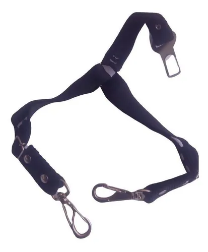 Cinto Segurança Duplo Inter Pets Para Cachorro Ou Gato Preto
