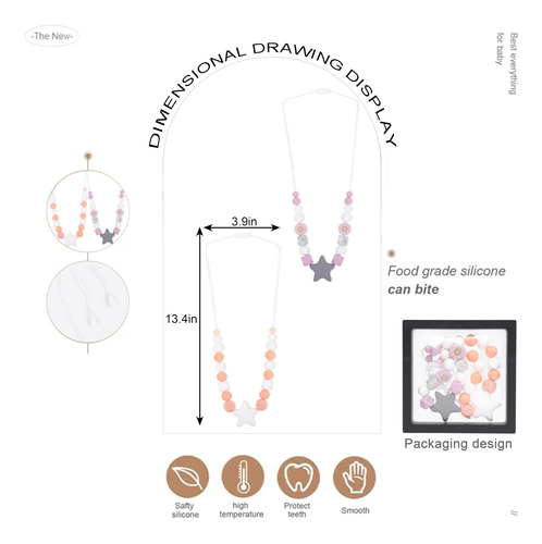 2 Collares De Silicona Para Lactancia Materna, Joyería De