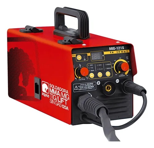 Soldadora Equus Flux Mig Con Y Sin Gas/mma/tig Lift 120 Amp