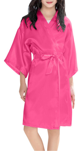 Batas De Baño Tipo Kimono De Verano Con Estampado Infantil D