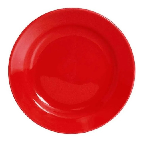 Plato Postre Biona Rojo 18 Cm
