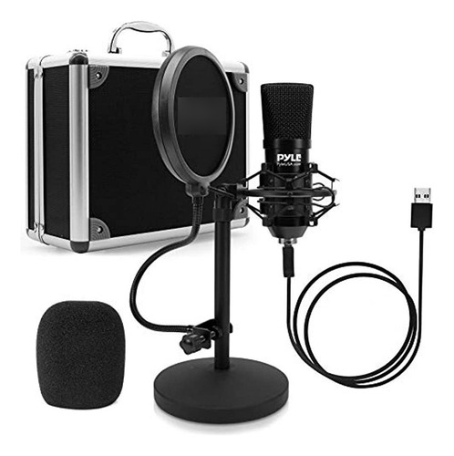 Kit De Grabación De Podcasts Con Micrófono Usb - Micrófono C